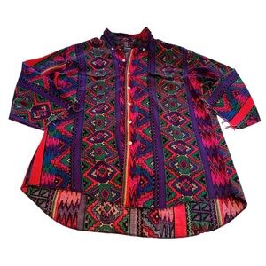 Vintage Wrangler Multicolor Button-Down Shirt
